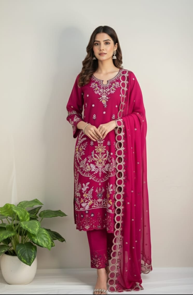 Pakistani  Collection Ready 3 Piece